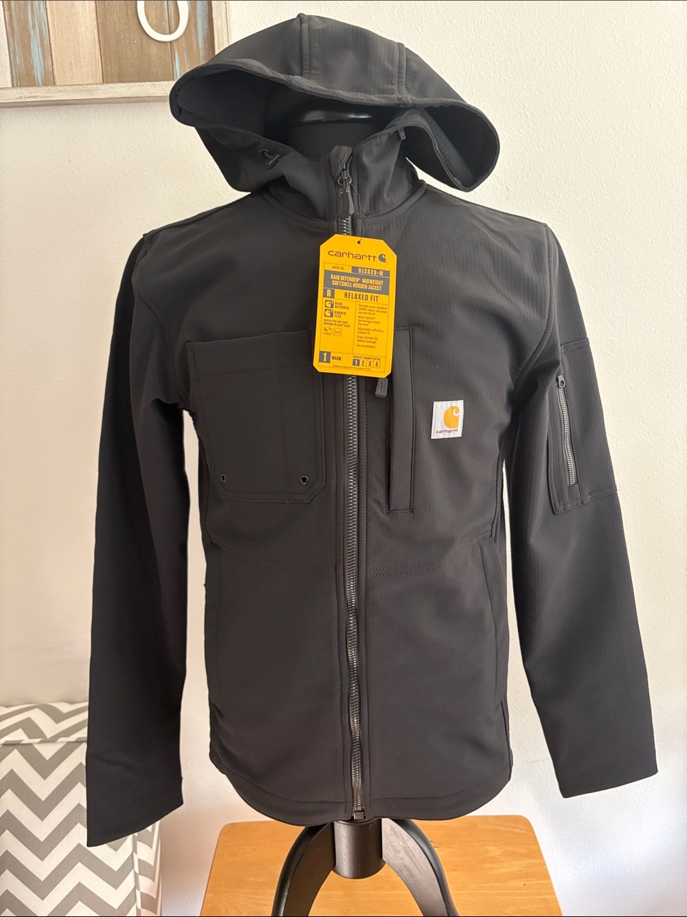 Carhartt NWT Rain Defender Midweight Softshell Hooded Jacket Size Small